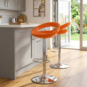 Crescent Bar Stool Orange
