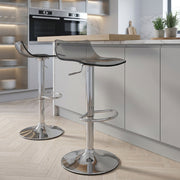 Crystal Bar Stool Smoked