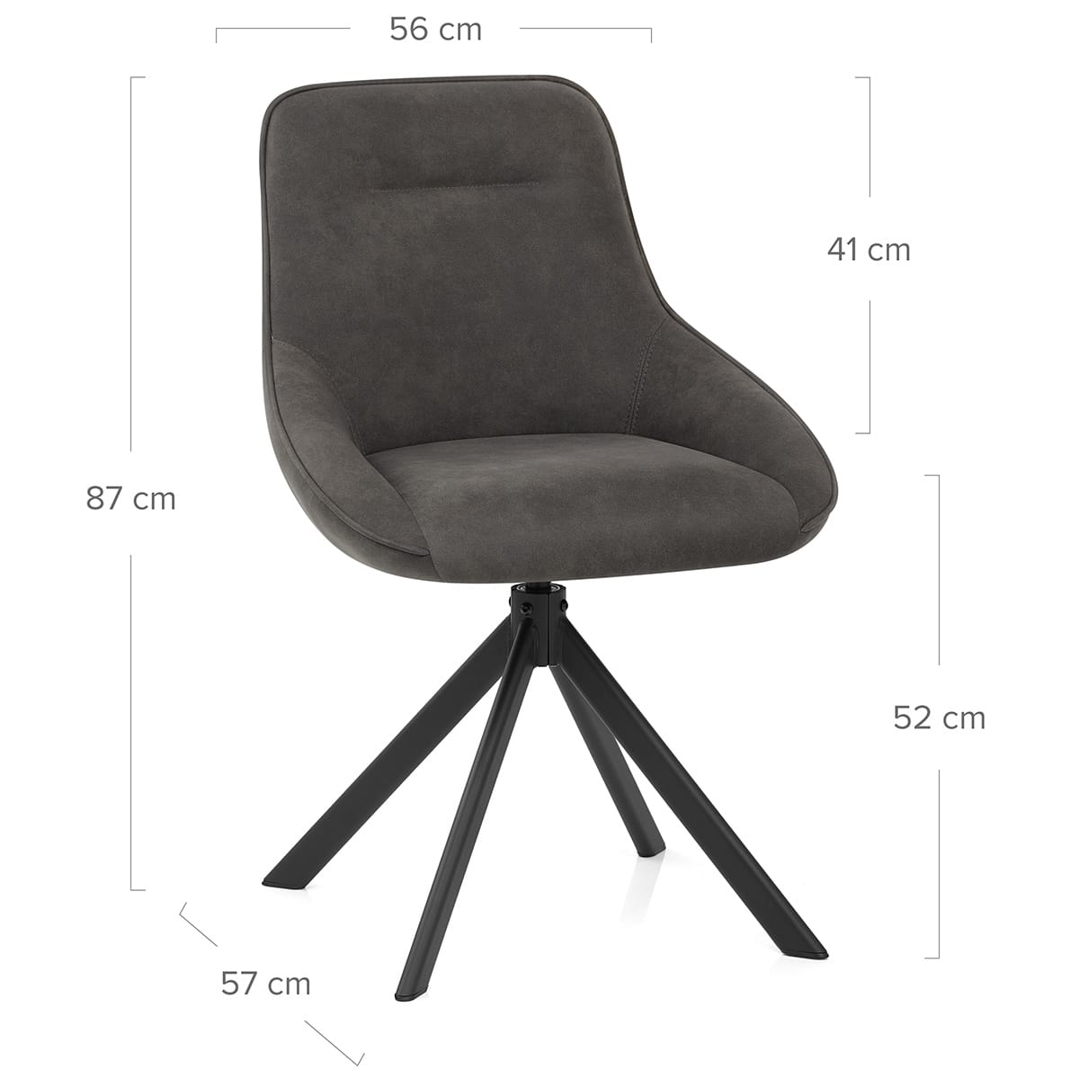 Dante Dining Chair Charcoal