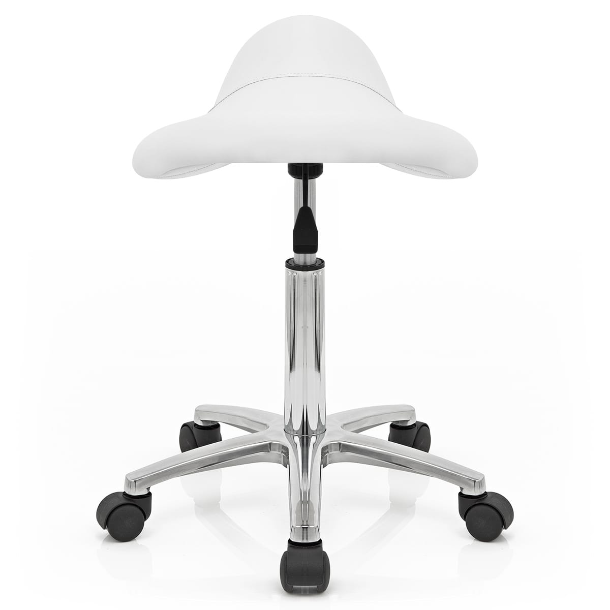 Deluxe Saddle Stool White