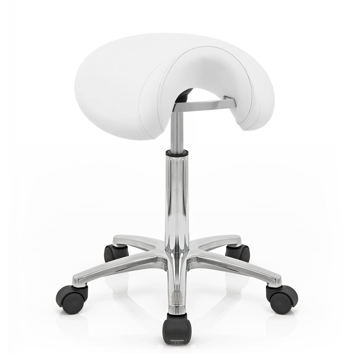 Deluxe Saddle Stool White