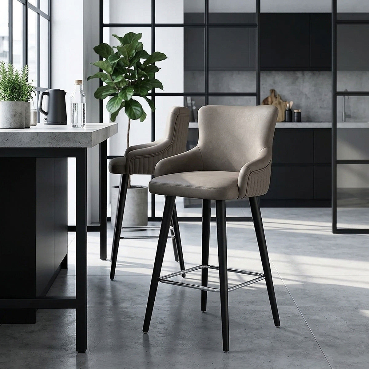 Diablo Bar Stool Grey