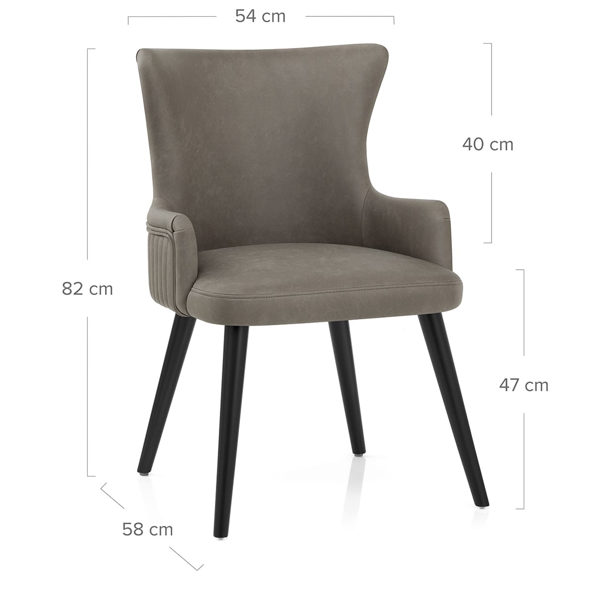 Diablo Dining Chair Grey