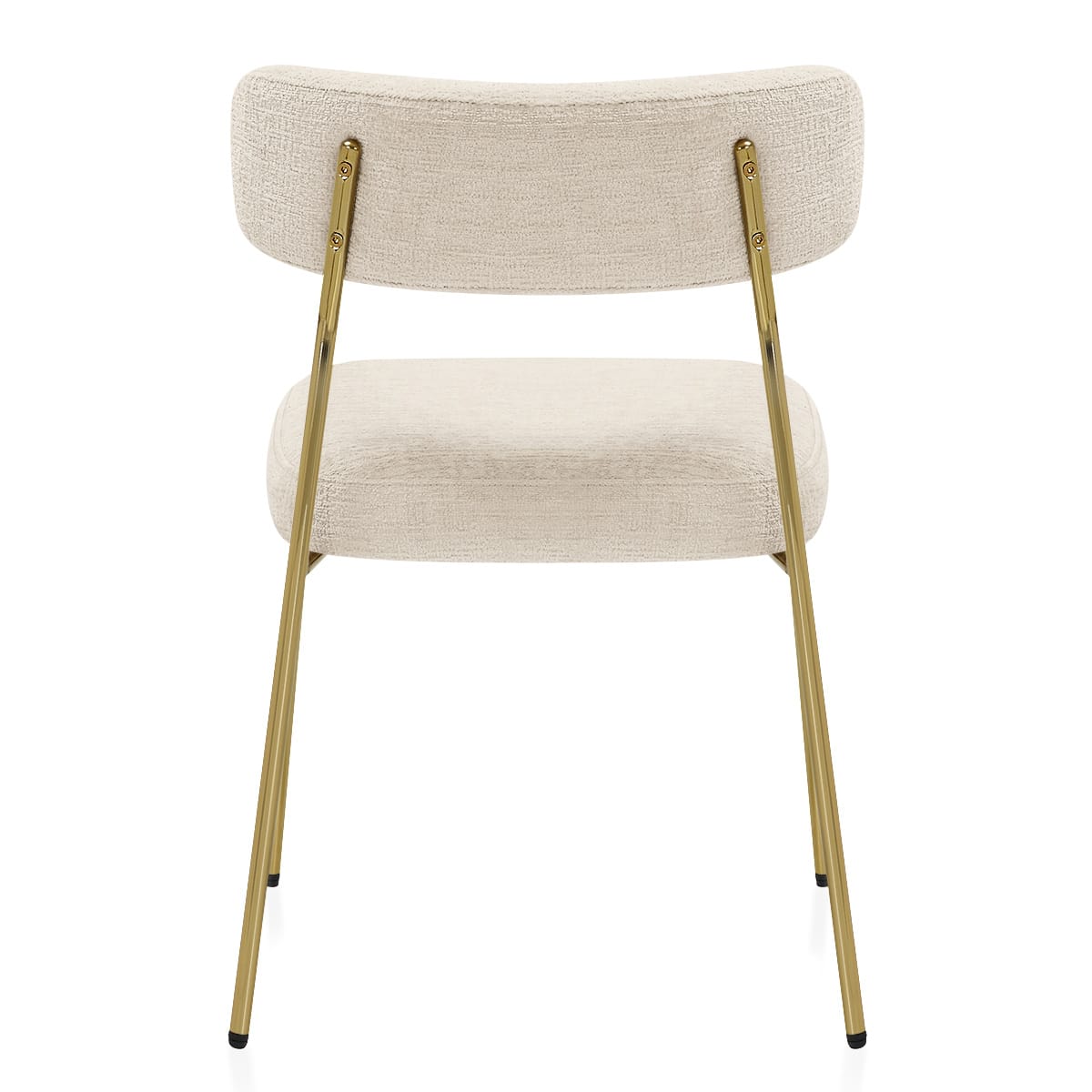 Diana Gold Chair Cream Fabric