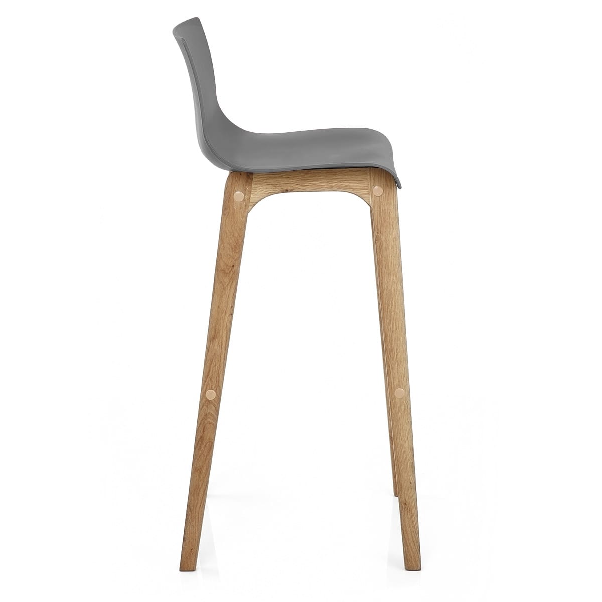 Drift Oak & Charcoal Bar Stool