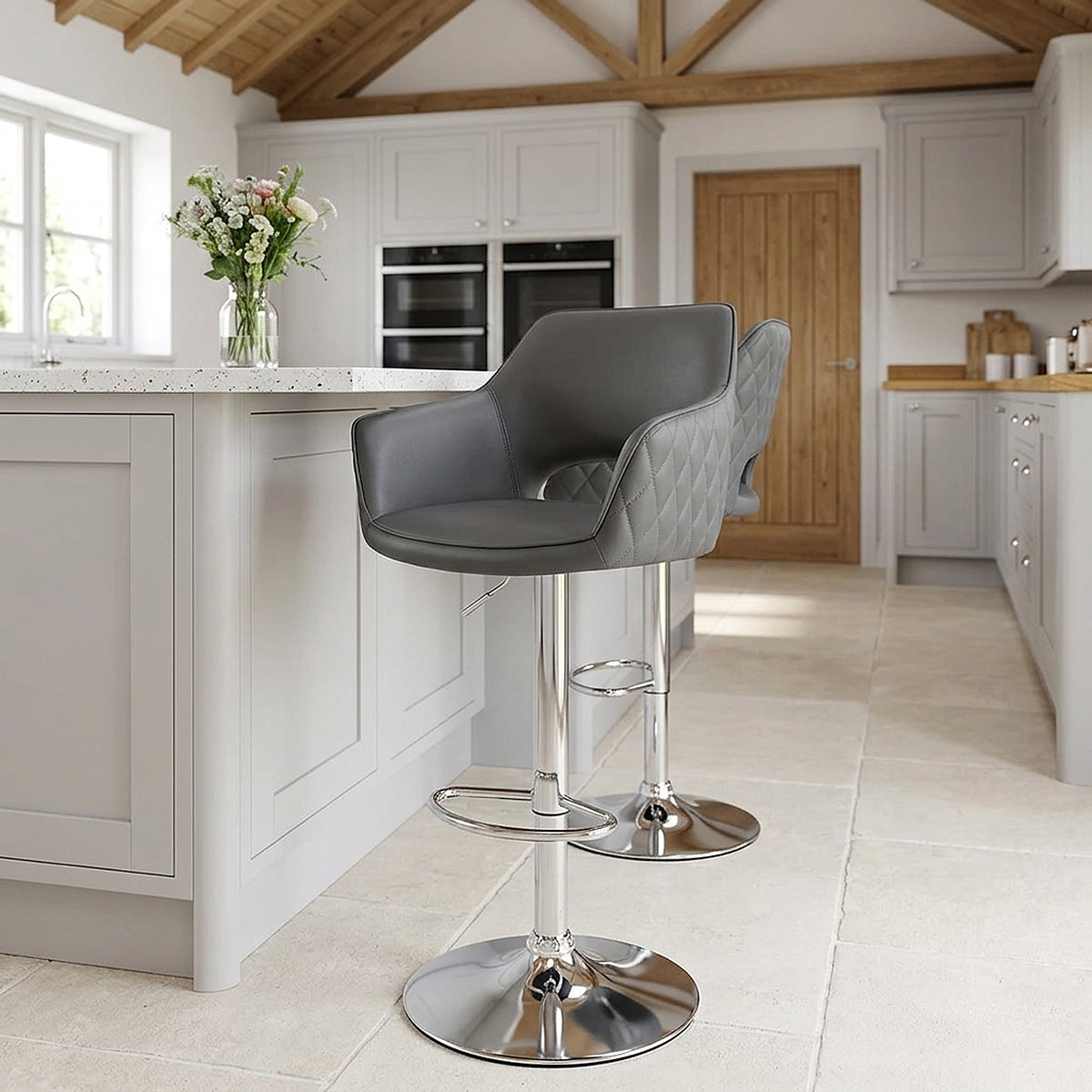 Dune Bar Stool Grey