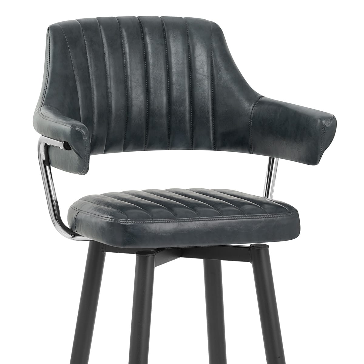 Emily Bar Stool Antique Midnight Blue