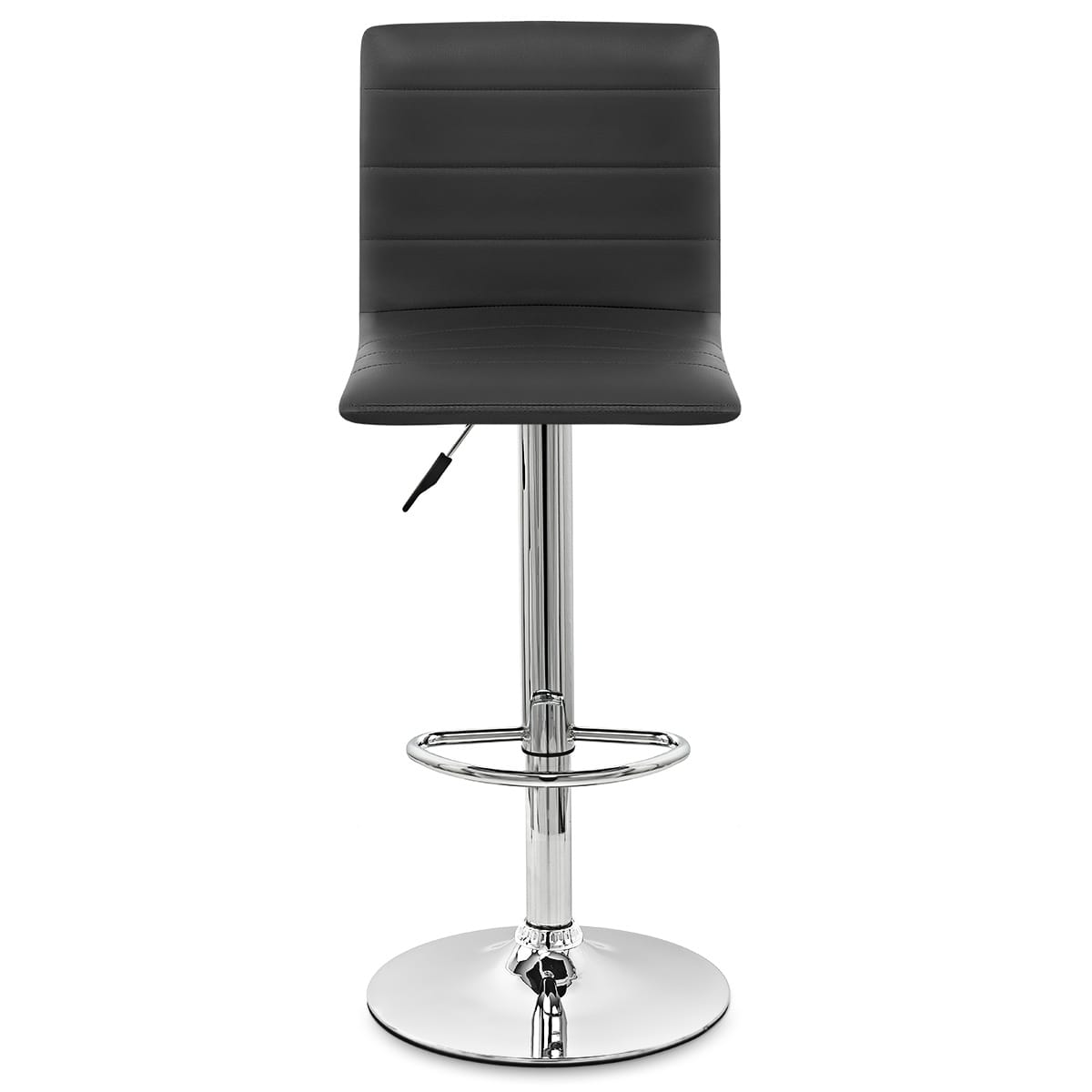 Fabio Real Leather Stool Black