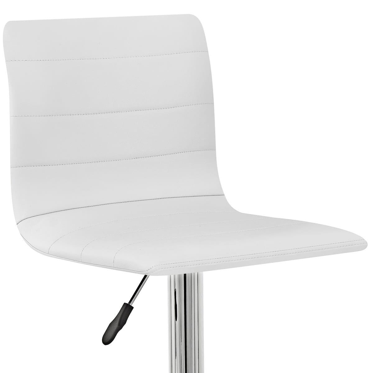 Fabio Real Leather Stool White