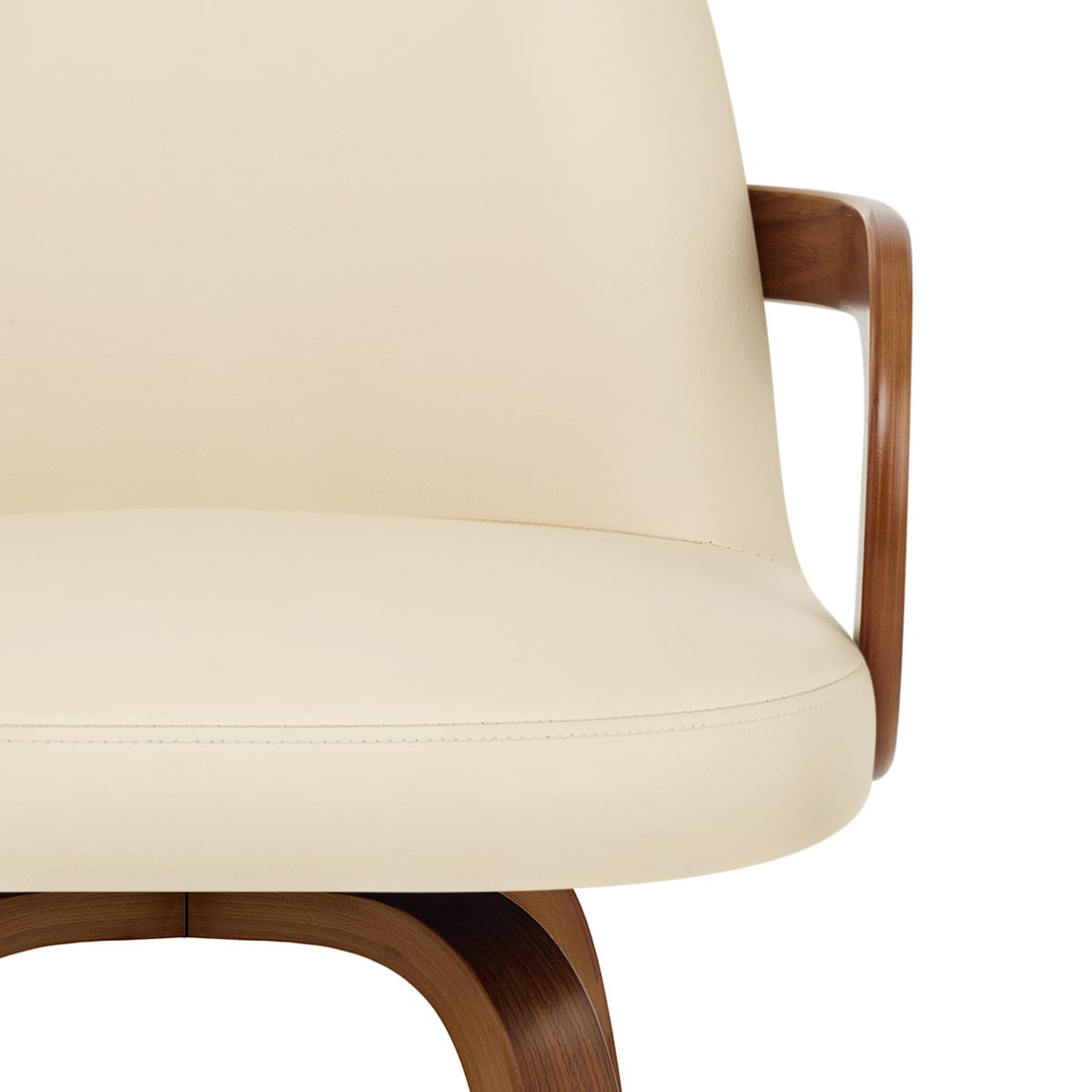 Franco Walnut Bar Stool Cream