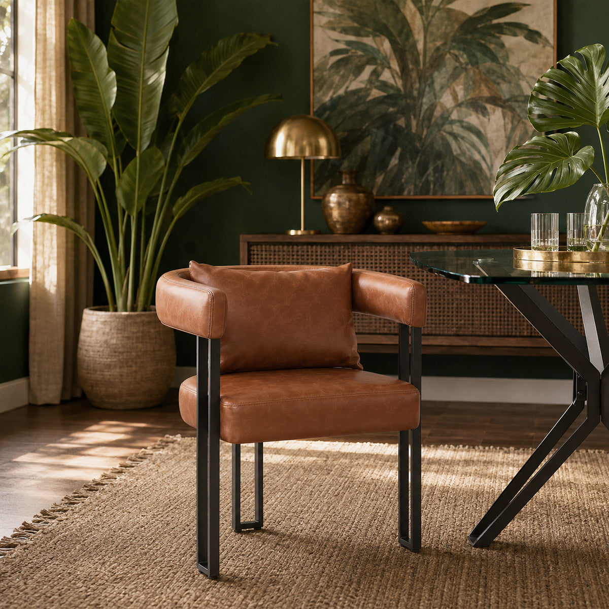Gigi Chair & Cushion Antique Brown