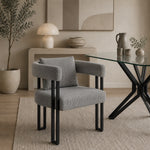 Gigi Chair & Cushion Grey Fabric
