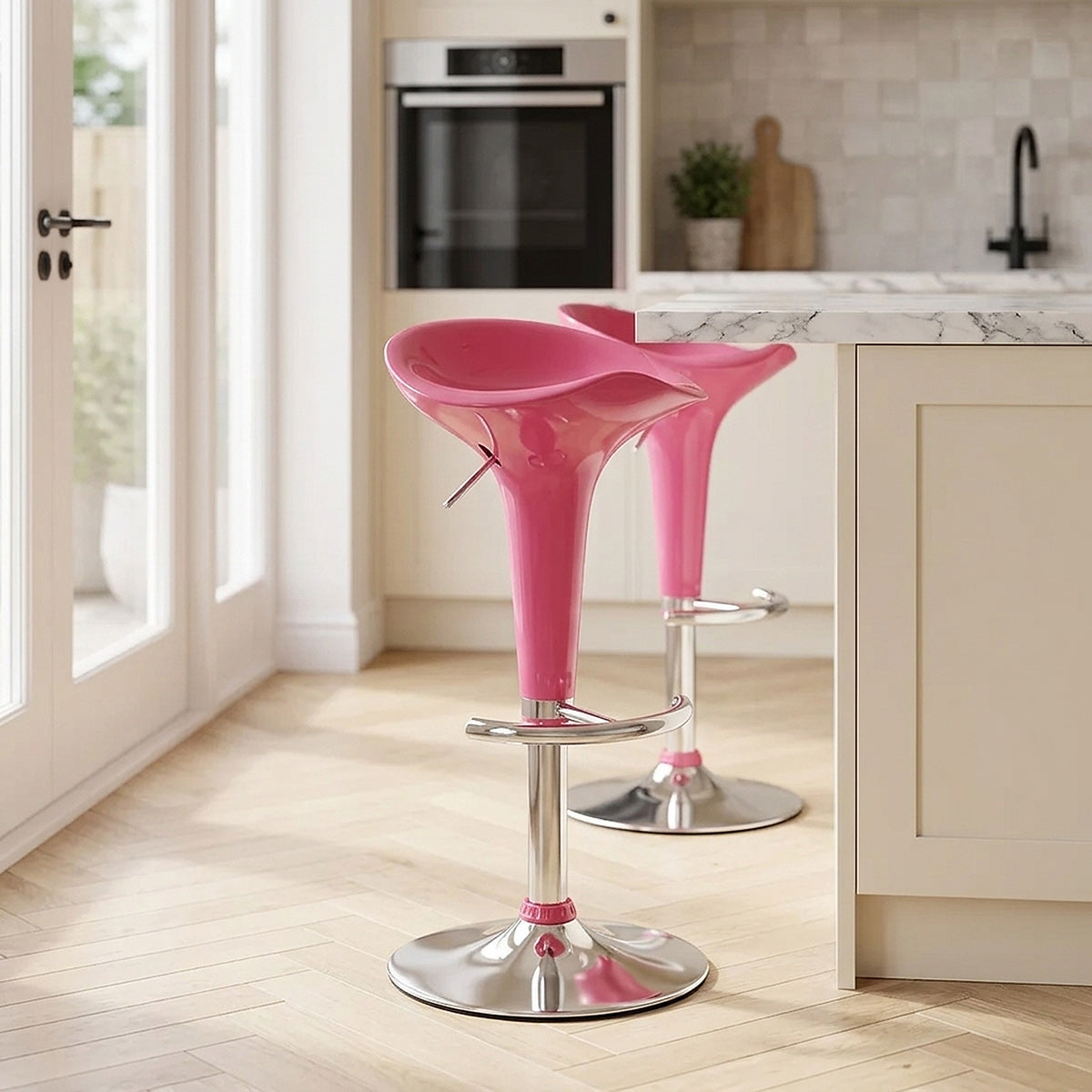 Gloss Coco Bar Stool Pink