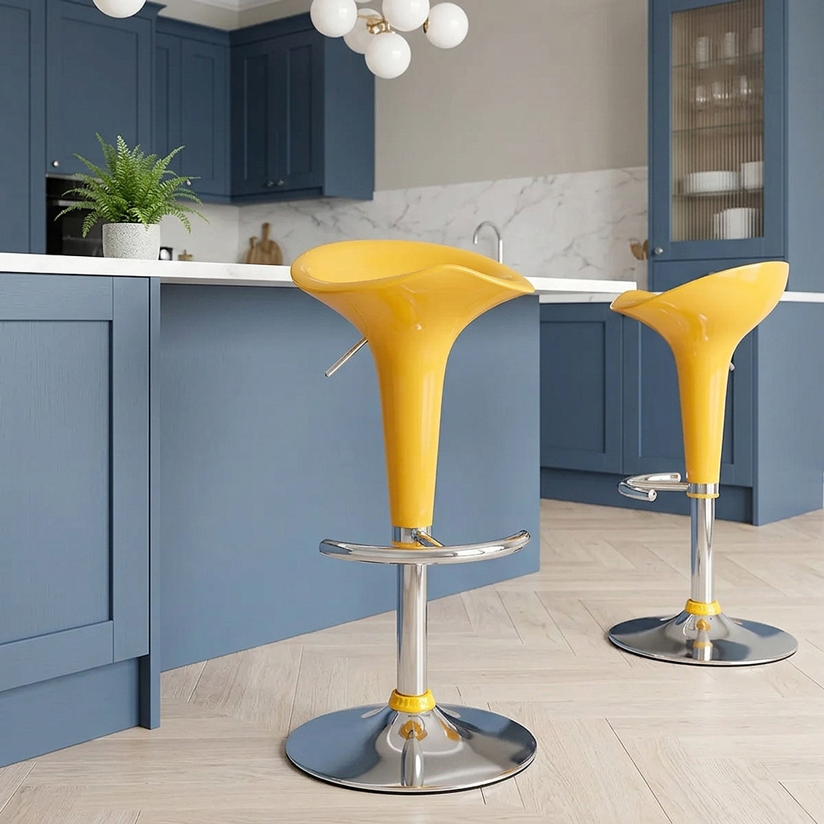 Gloss Coco Bar Stool Yellow
