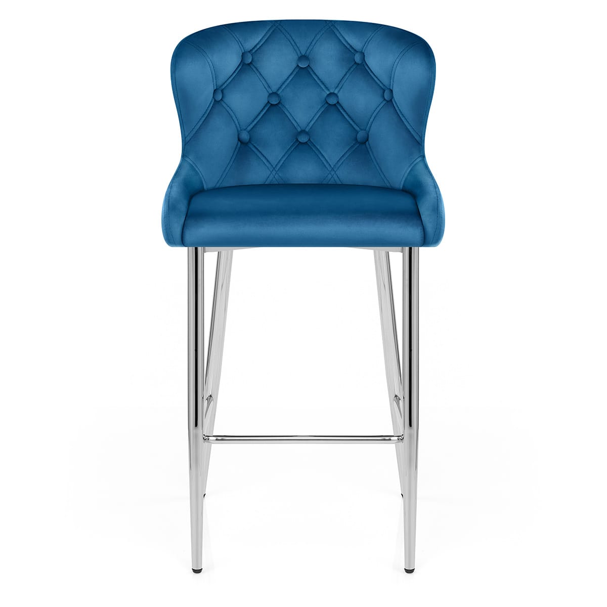 Grace Bar Stool Blue Velvet