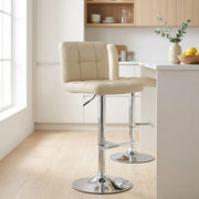 Grid Bar Stool Cream