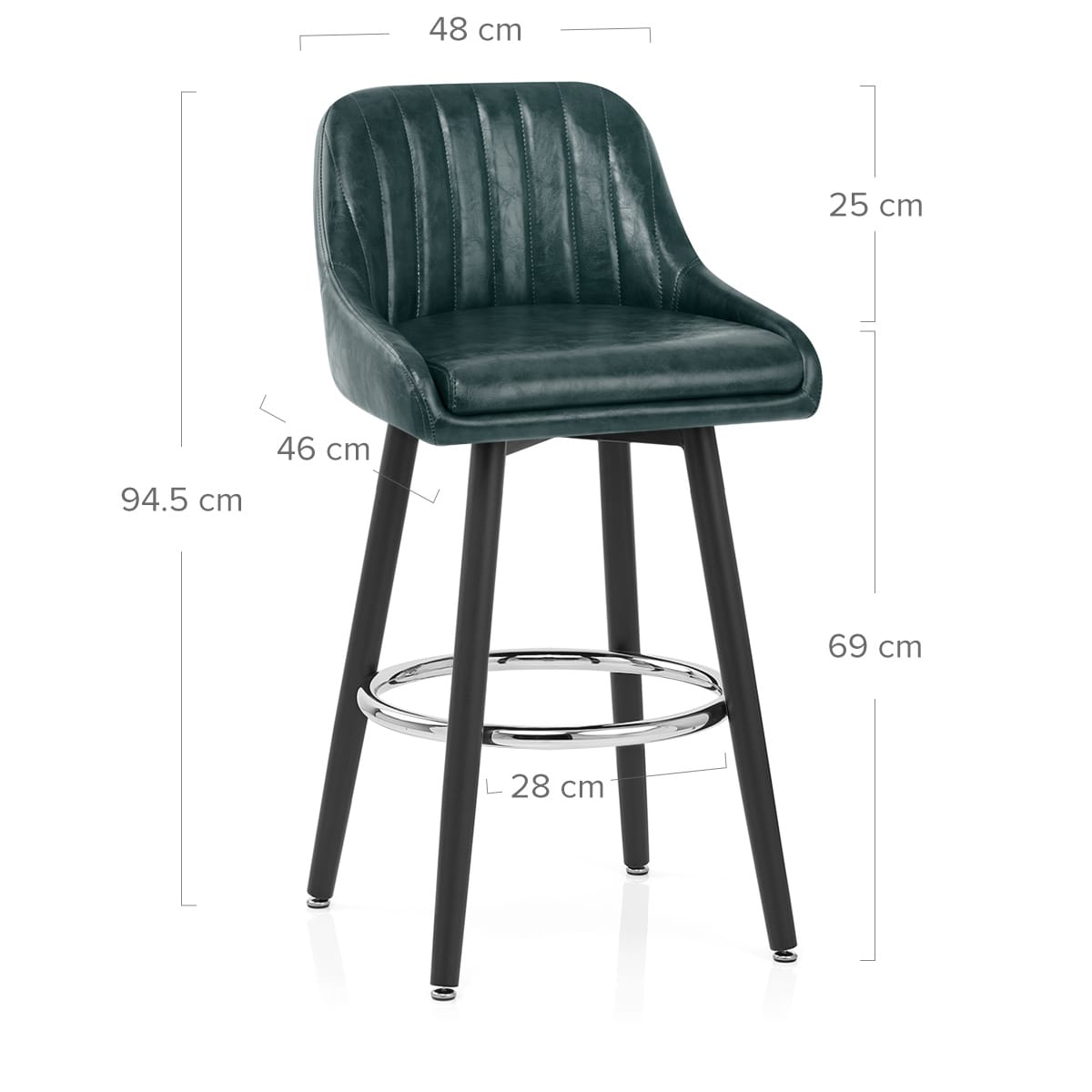 Hamilton Bar Stool Antique Green