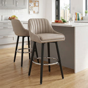 Hamilton Bar Stool Antique Taupe