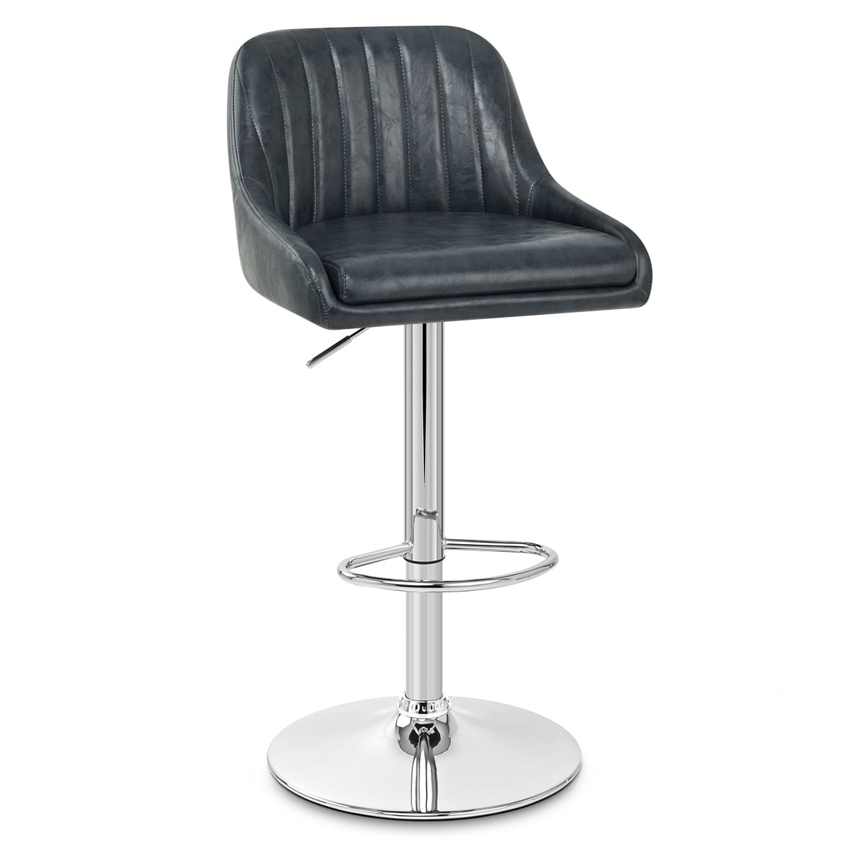 Hobart Bar Stool Antique Midnight Blue