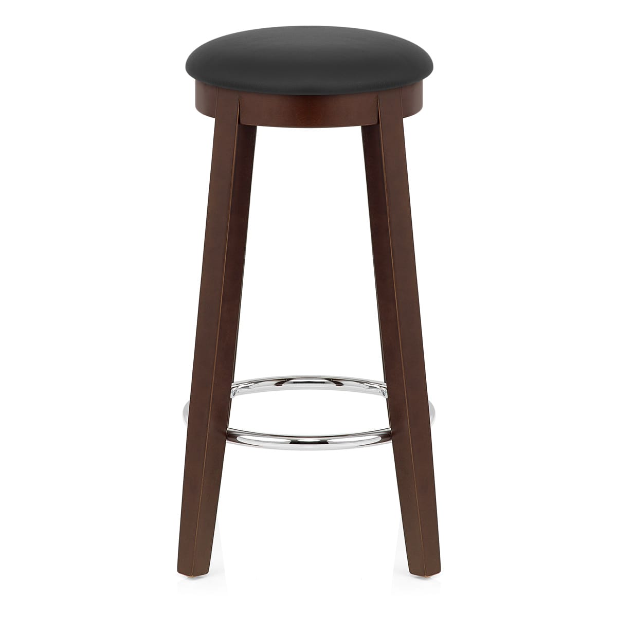 Ikon Kitchen Stool Walnut & Black