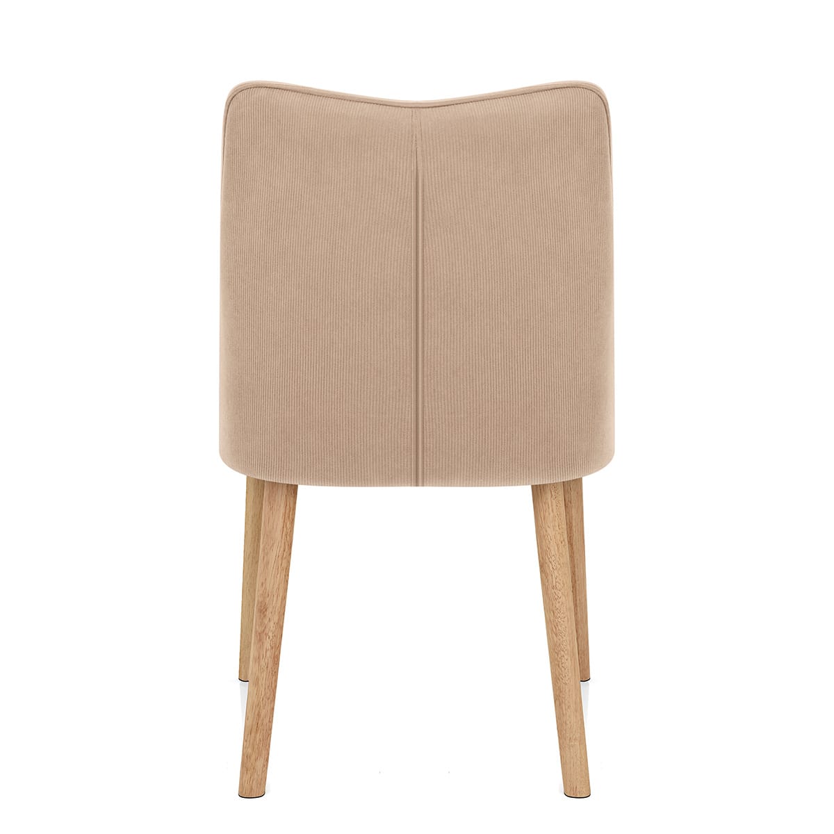 Isabella Oak Dining Chair Beige Fabric