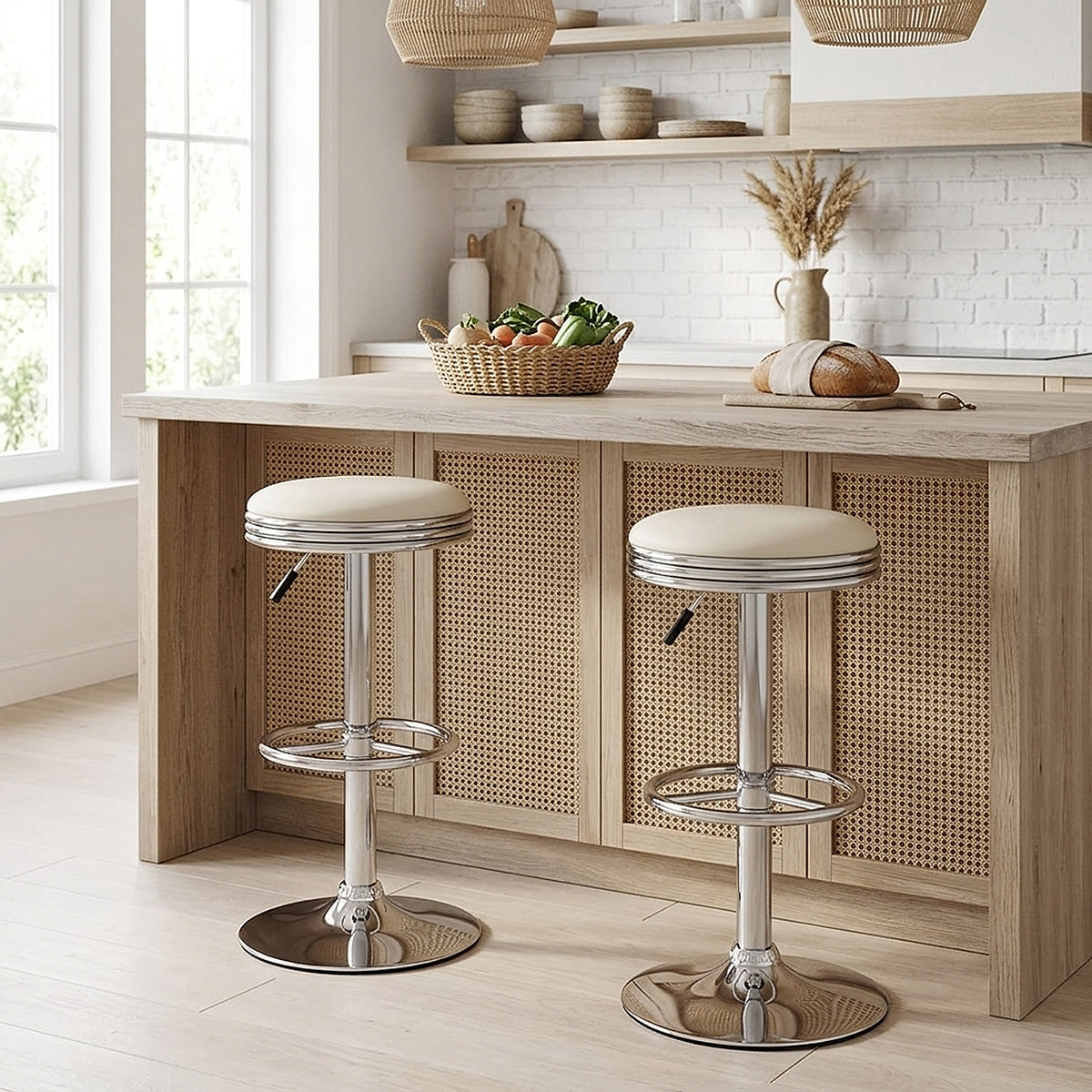 Java Bar Stool White