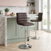 Linear Bar Stool Brown