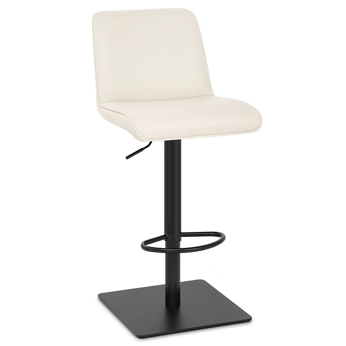 Lola Real Leather Bar Stool Cream