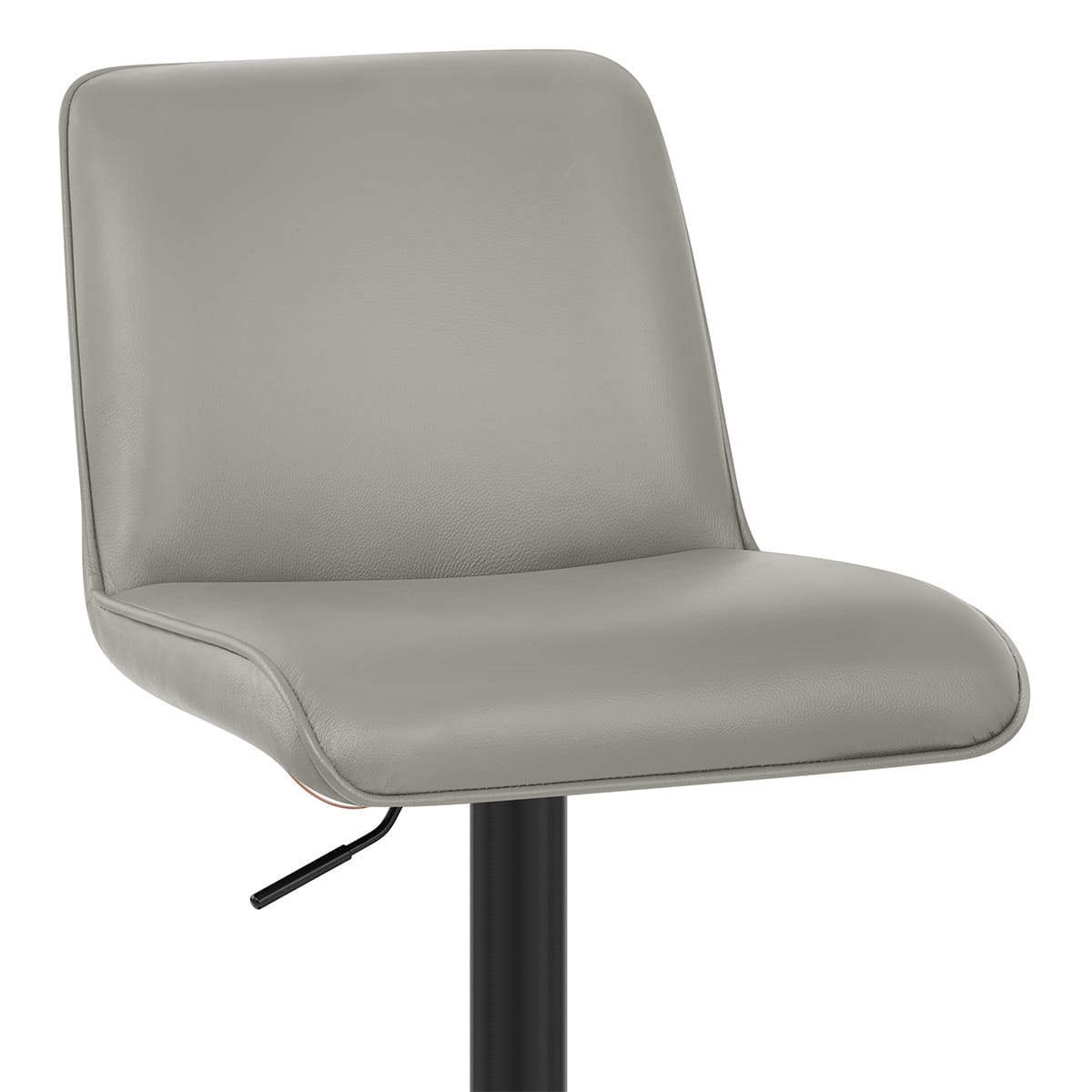Lola Real Leather Bar Stool Grey