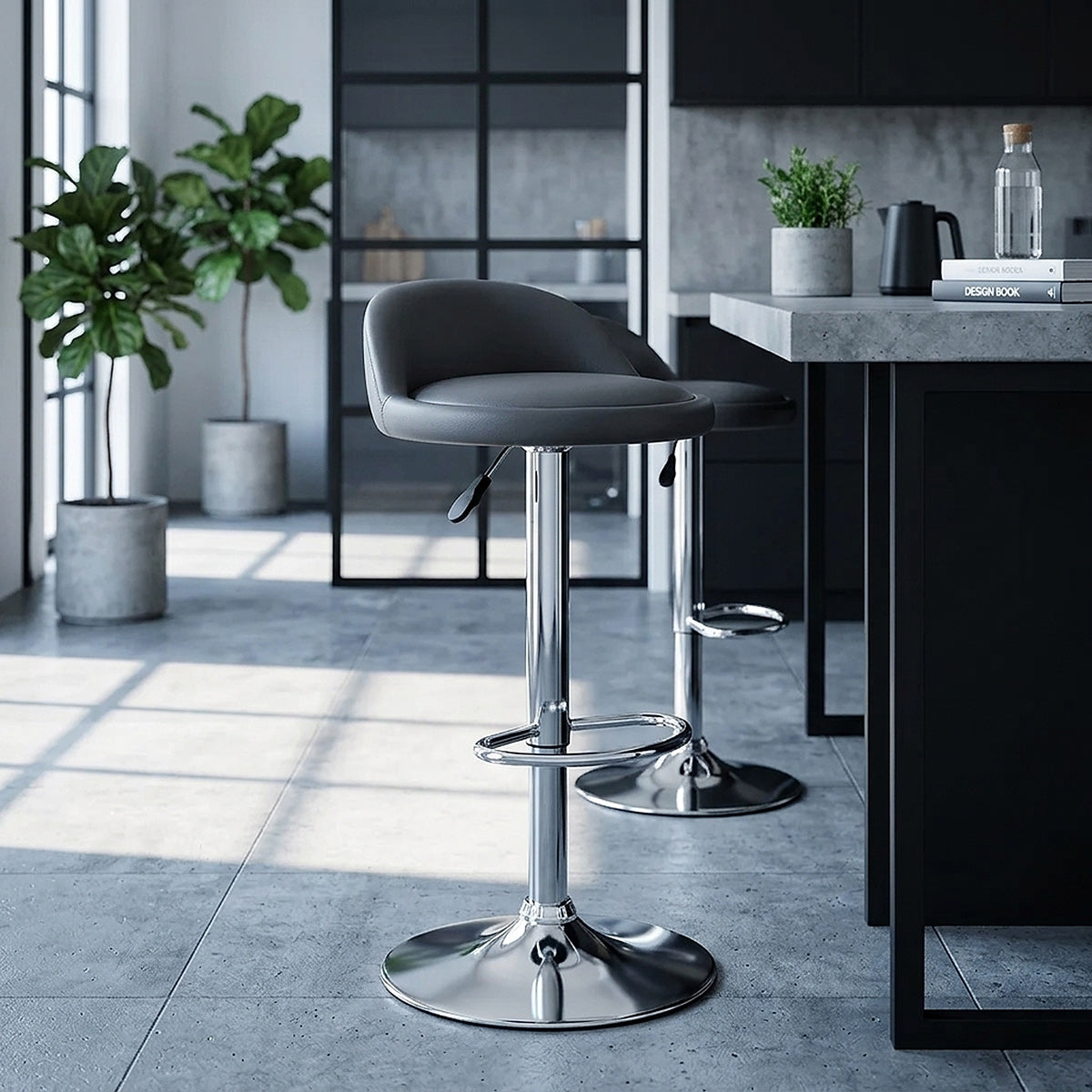 Lulu Bar Stool Grey