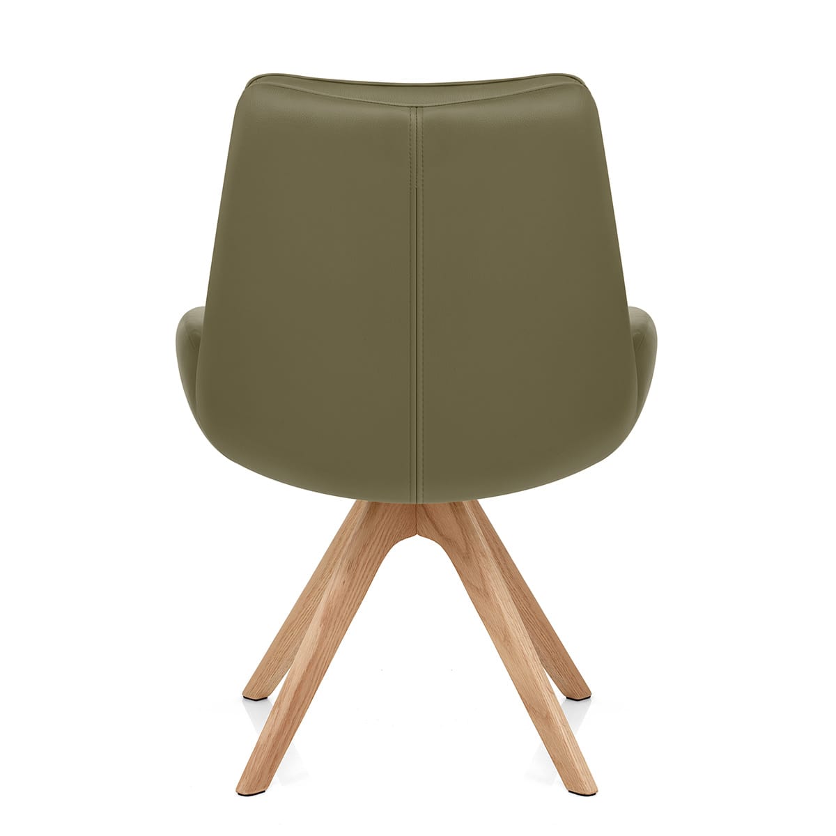 Madrid Real Leather Dining Chair Green