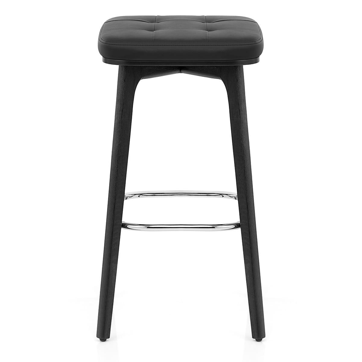 Malmo Black & Chrome Stool