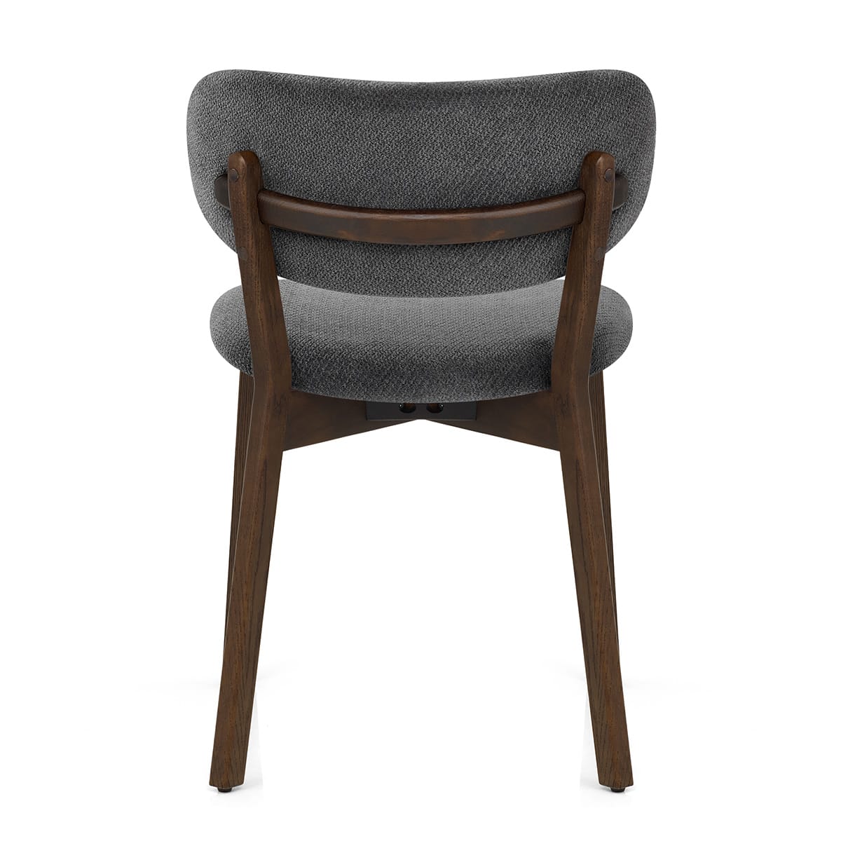 Maya Dark Oak Chair Charcoal Fabric