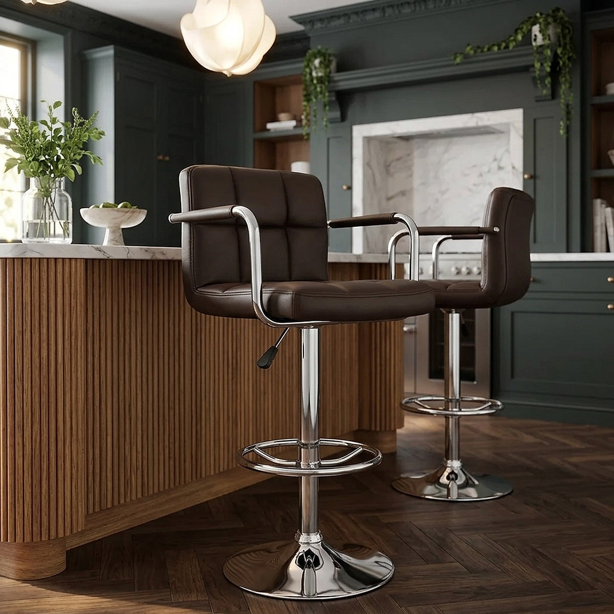 Maze Bar Stool Brown
