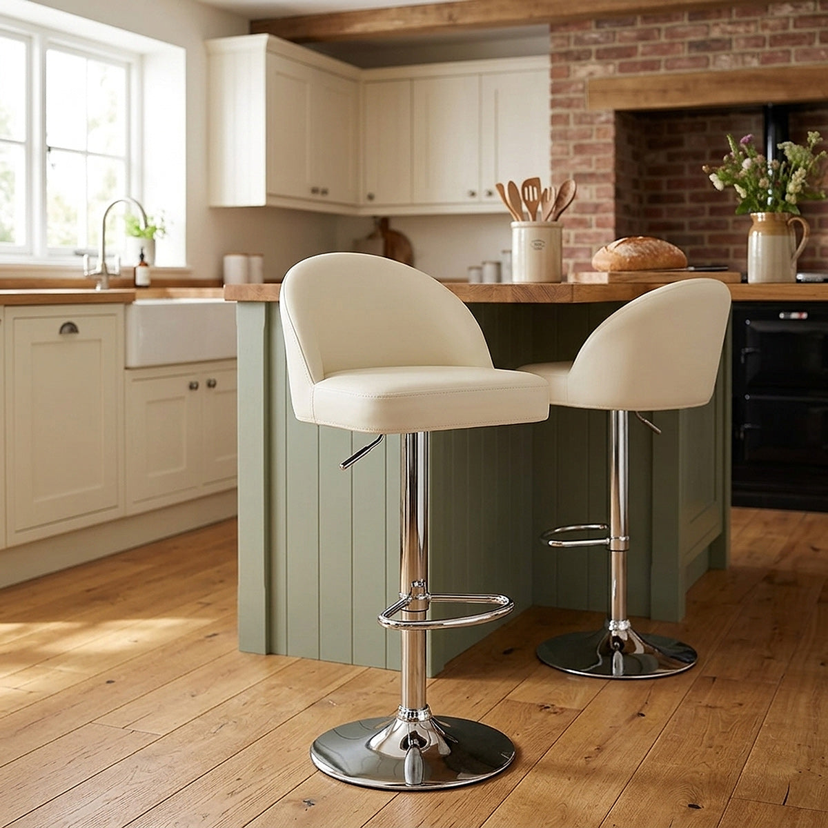 Mimi Chrome Stool Cream