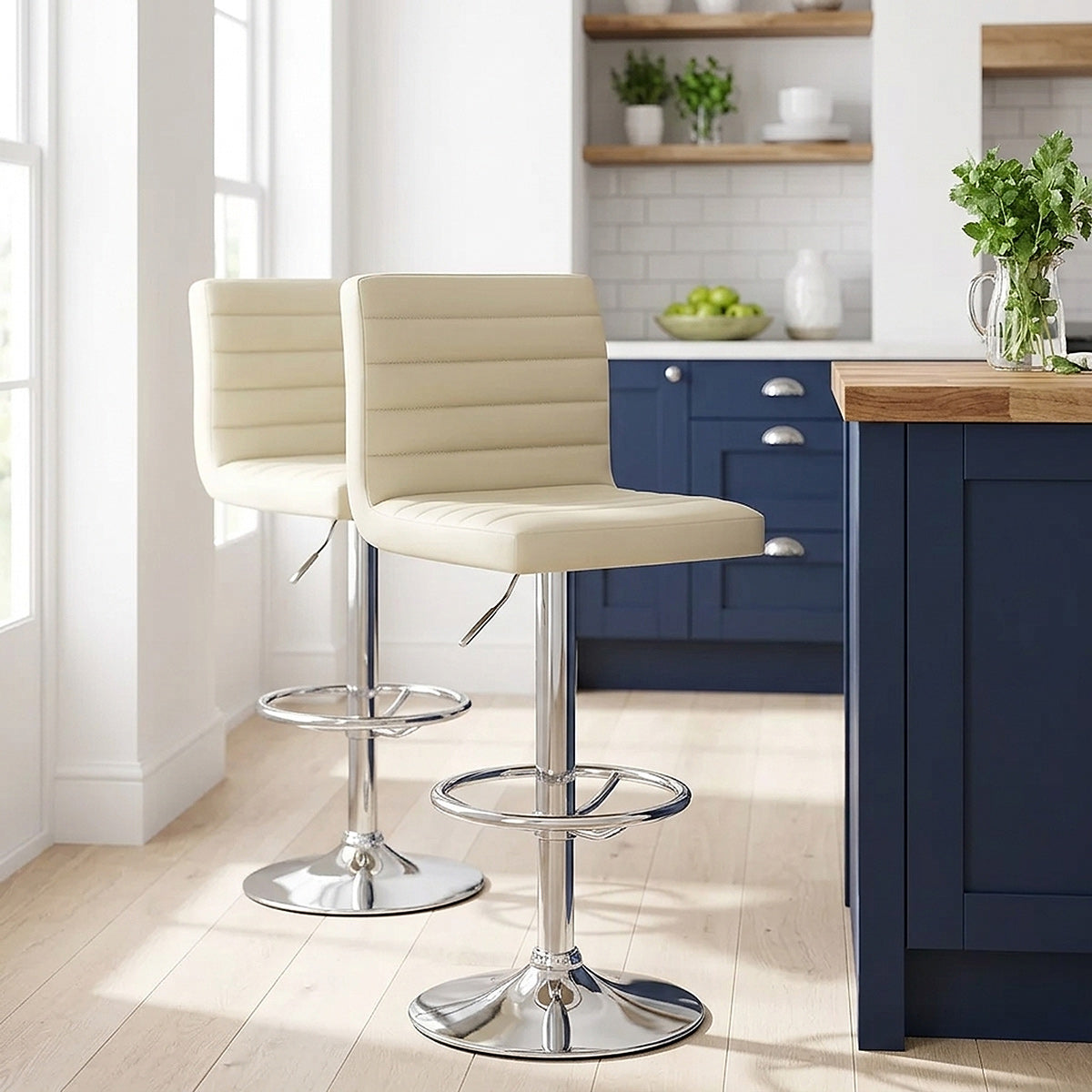 Mint Bar Stool Cream