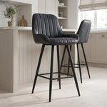 Mustang Bar Stool Antique Midnight Blue