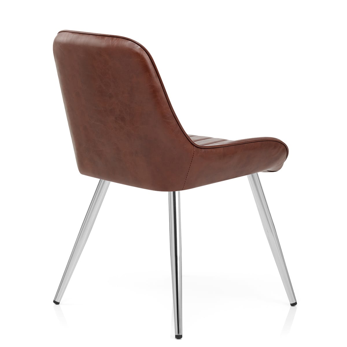 Mustang Chrome Chair Antique Brown