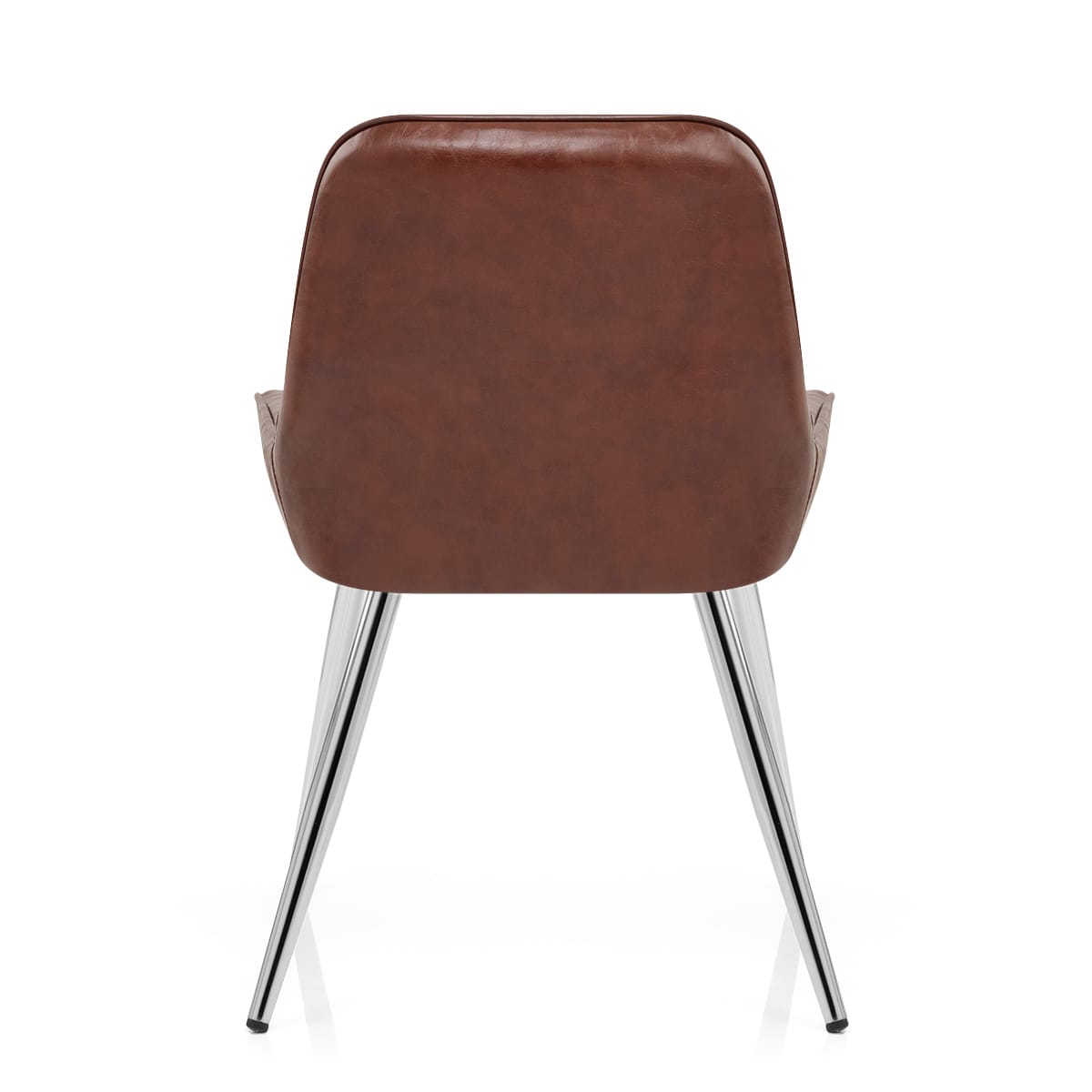 Mustang Chrome Chair Antique Brown