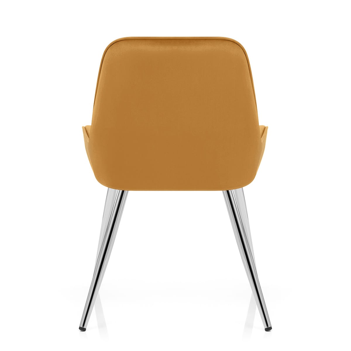 Mustang Chrome Chair Mustard Velvet