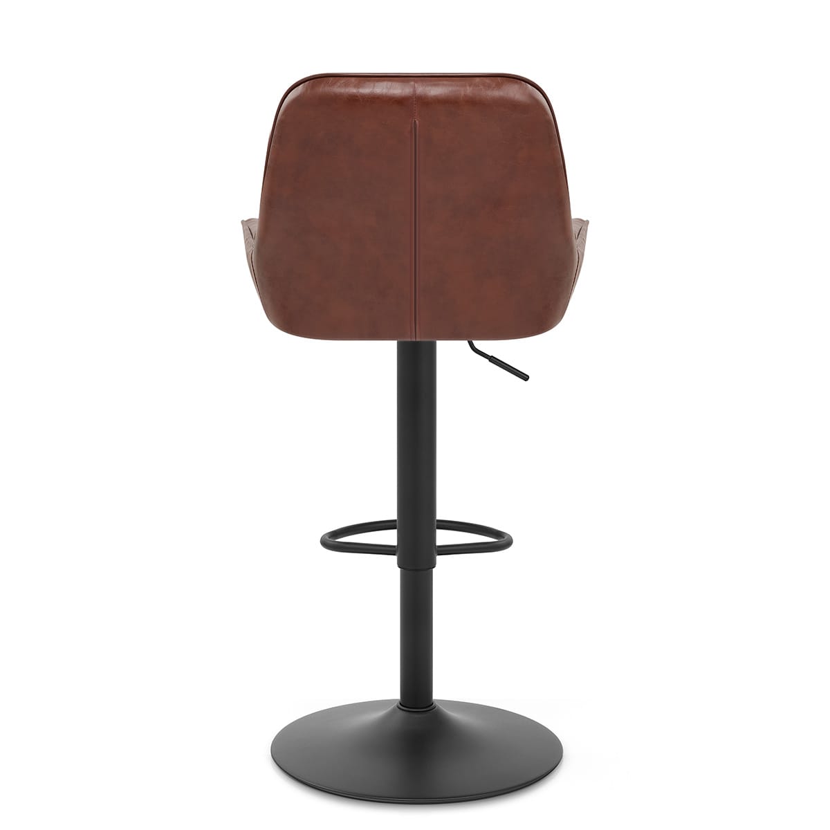 Mustang Gas Lift Bar Stool Antique Brown