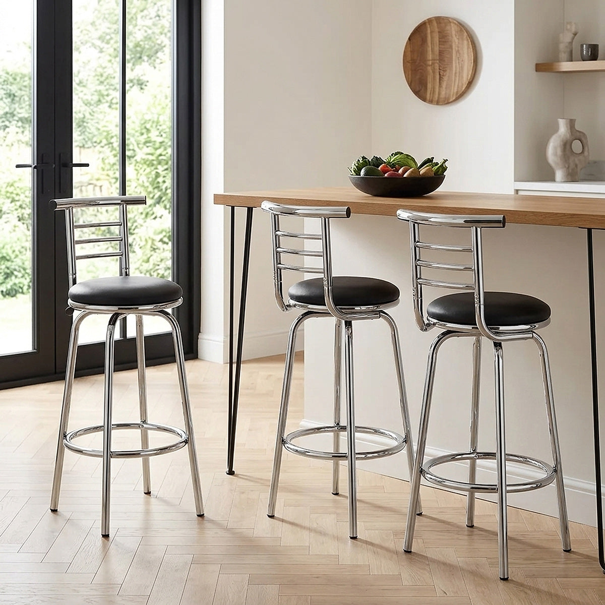 Narrow Back Bar Stool - Pack Of 2