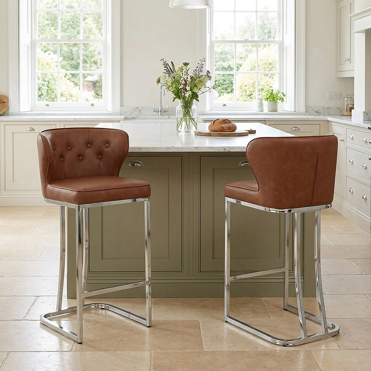 Oregon Bar Stool Antique Tan