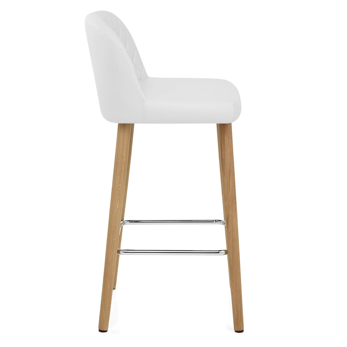 Pacific Wooden Stool White
