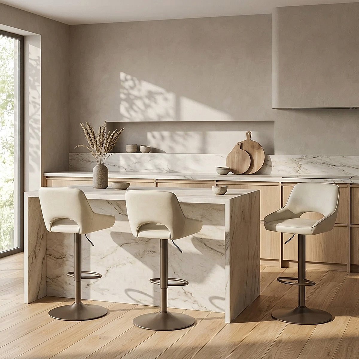 Paris Bar Stool Antique Cream