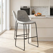 Platina Bar Stool Antique Light Grey