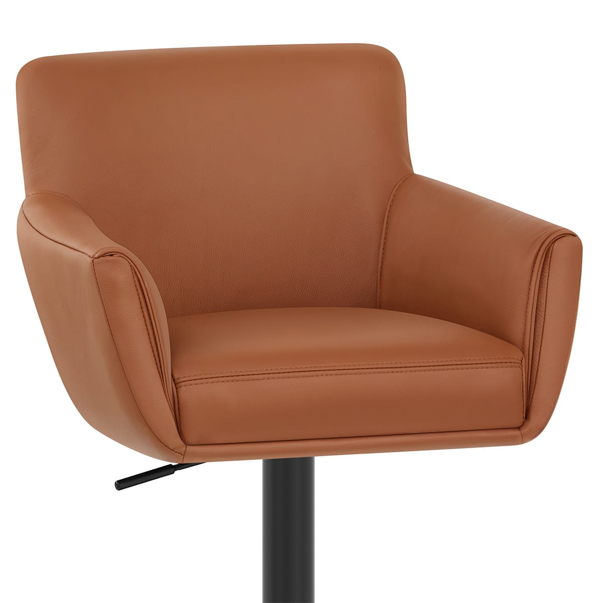 Rome Real Leather Gas Lift Stool Tan