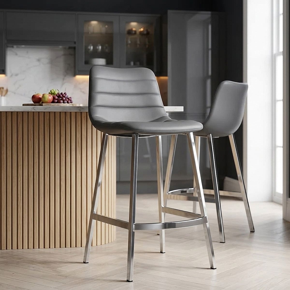 Scala Bar Stool Grey