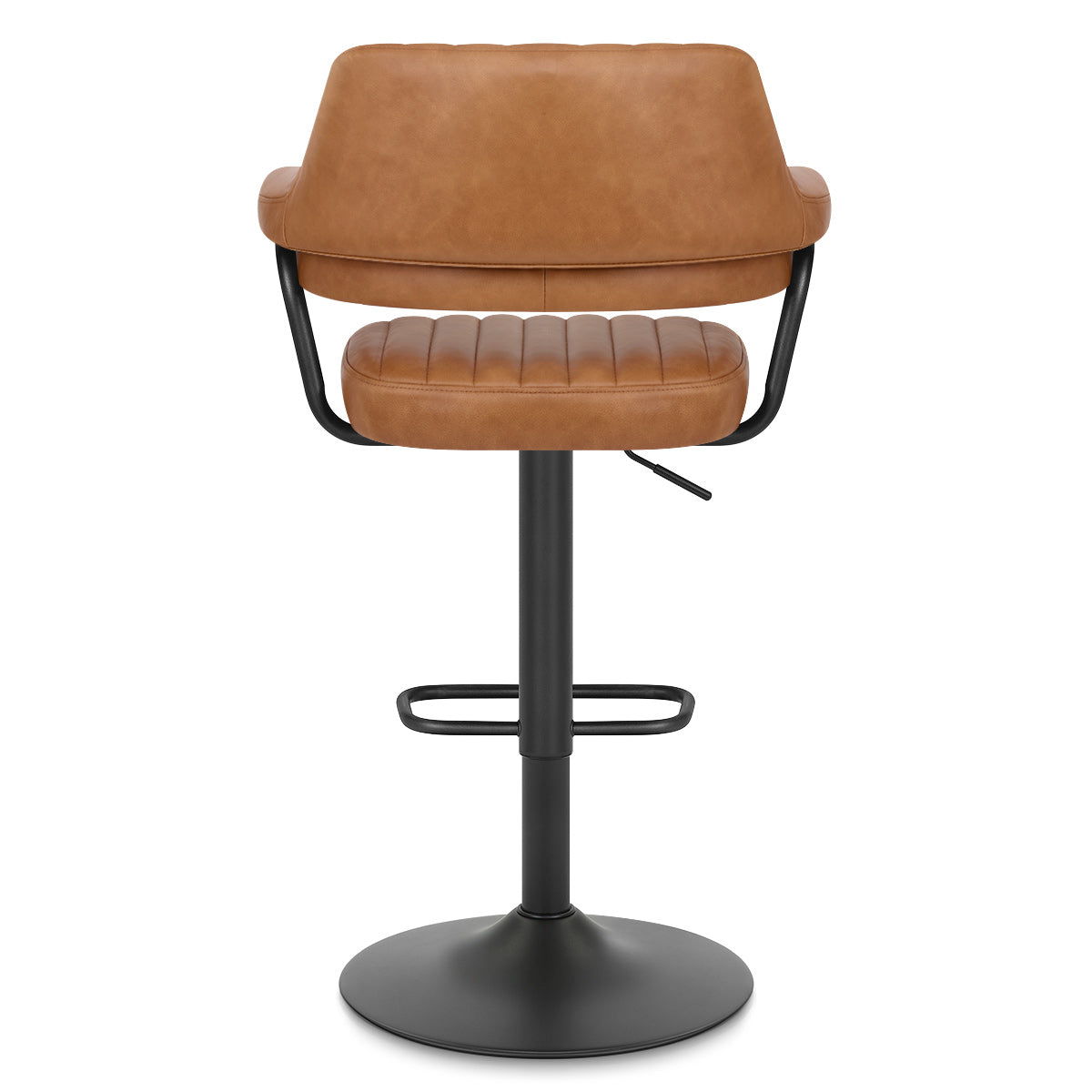 Scout Real Leather Stool Brown