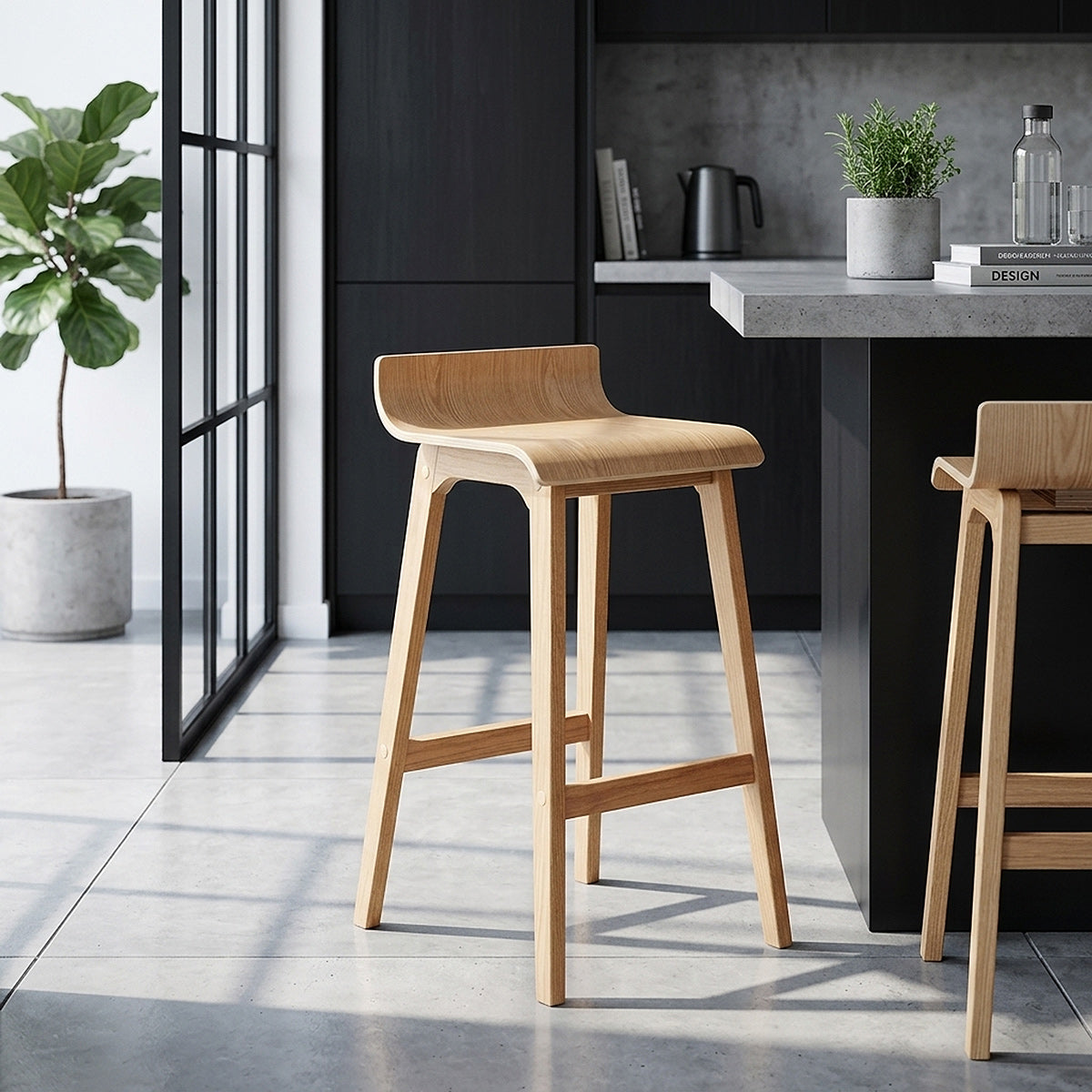 Slink Wooden Bar Stool